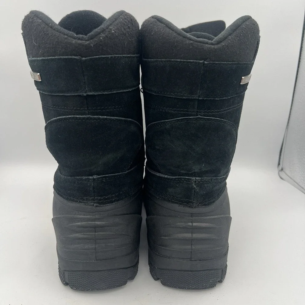 Field And Stream Black Leather Rubber Lined Hunting Boots‎ Size 10 Waterproof